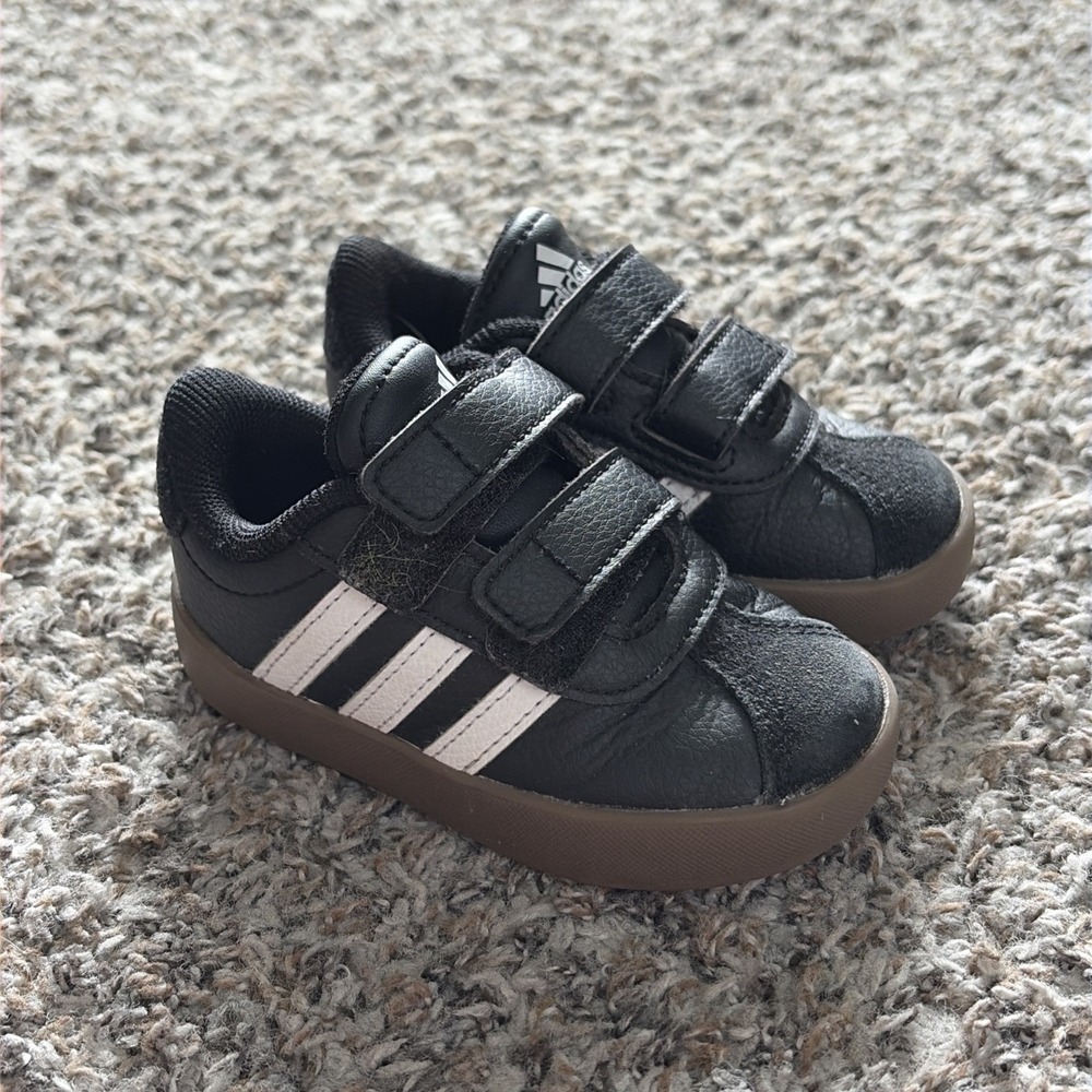 adidas Vl Court 3.0 Unisex Black Sneakers Athletic Shoes ID9156 Toddler Size 5K